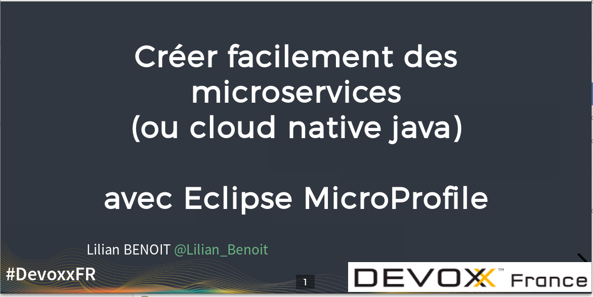 support microprofile devoxxfr